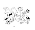 Craftsman 917376562 engine/housing/handle diagram