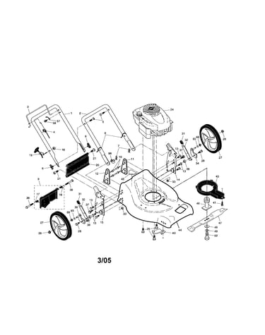 Engine/housing/handle
