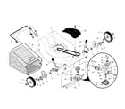 Craftsman 917376562 wheels/tires/bag diagram