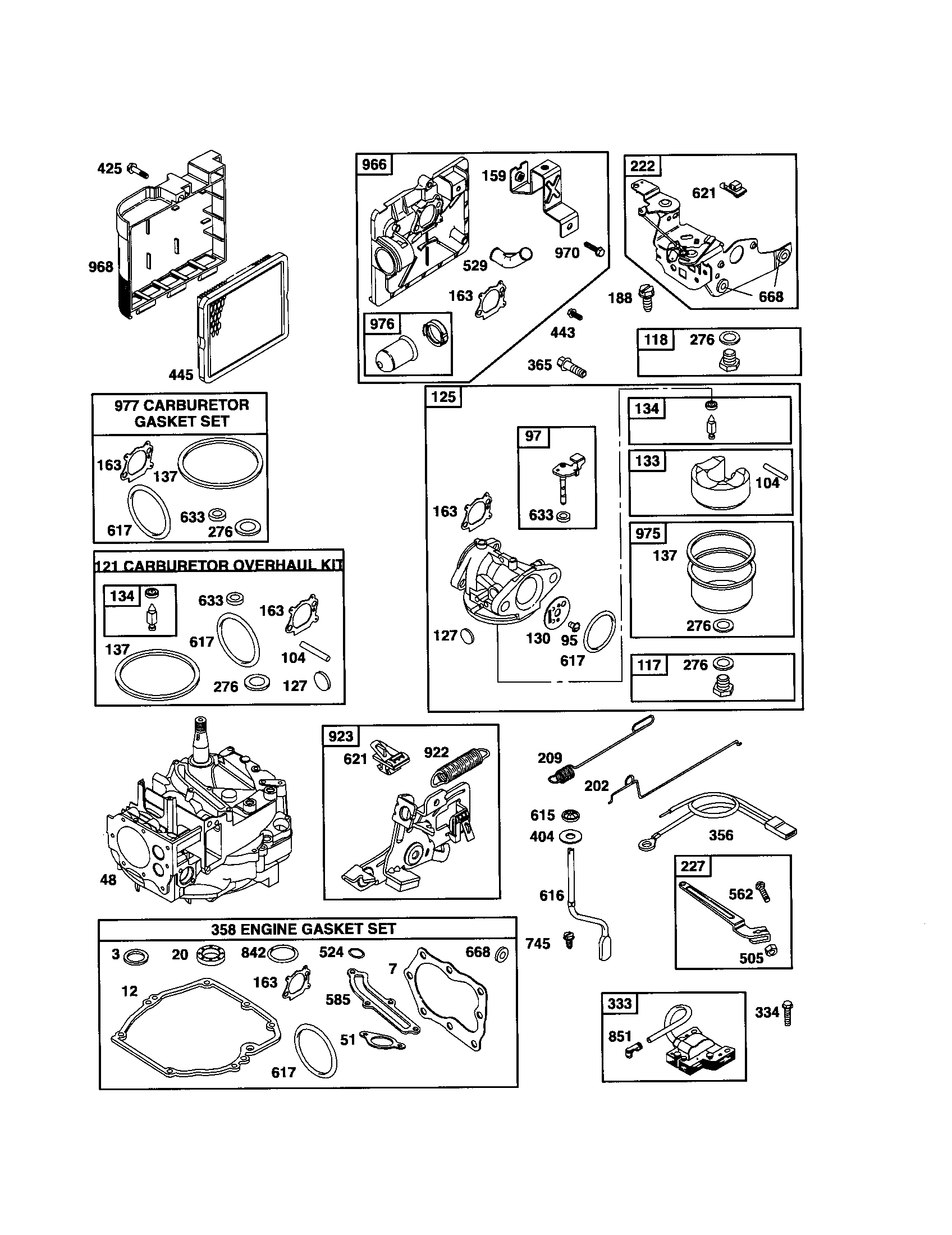 Carburetor/short block