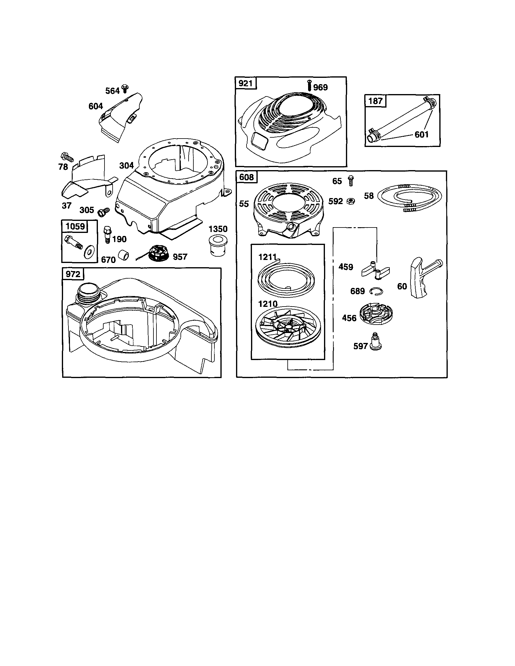 BLOWER-HOUSING/STARTER-REWIND