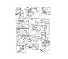 Briggs & Stratton 125K02-0477-E1 carburetor/short block diagram