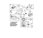 Briggs & Stratton 125K02-0477-E1 blower housing/rewind starter diagram