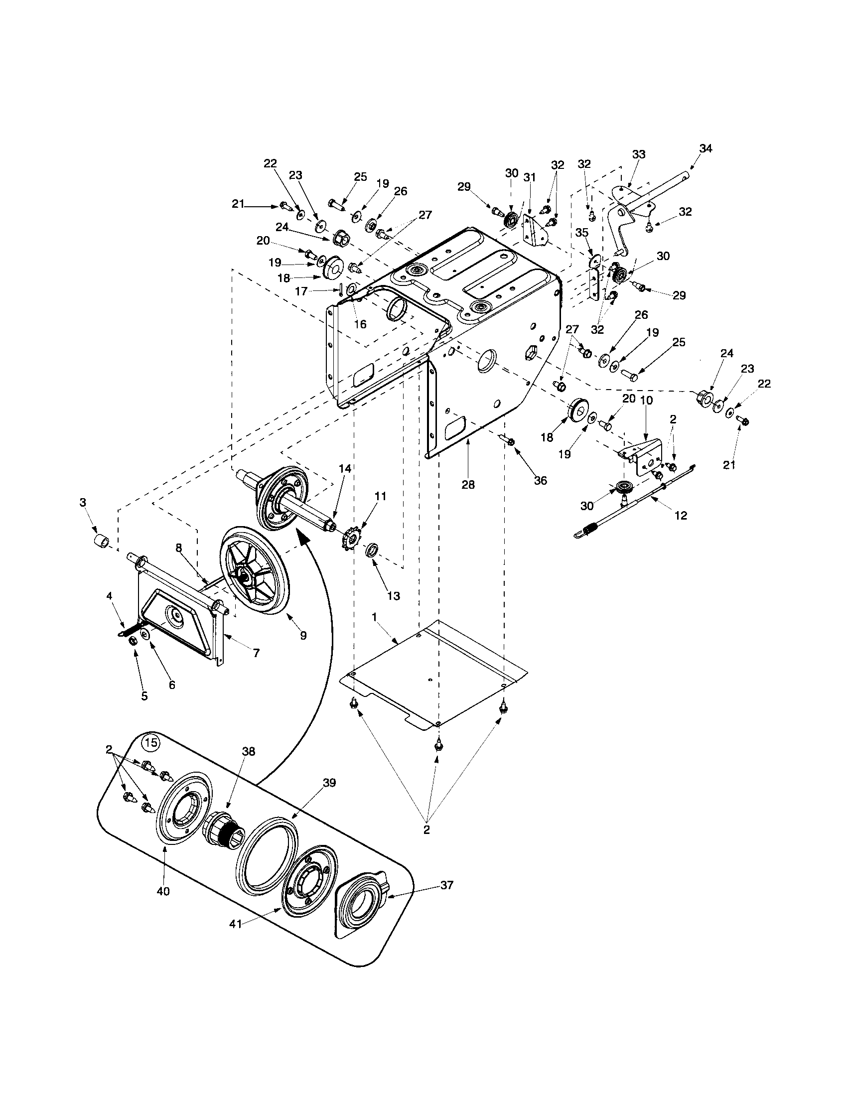 FRAME/FRICTION WHEEL