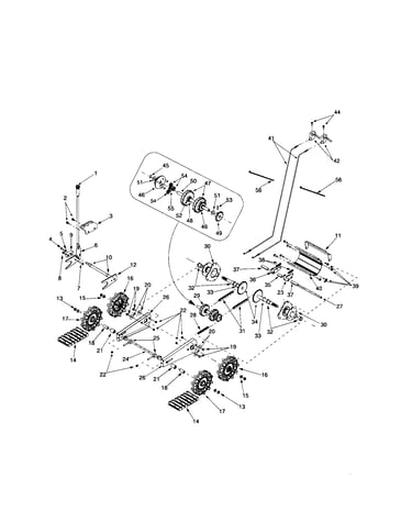 Track/steering shaft