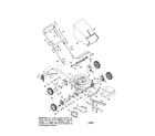 Troybilt 12A-466A711 self propelled mulching mower diagram