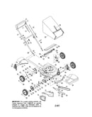 Self propelled mulching mower
