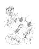 Chain case/wheel bracket