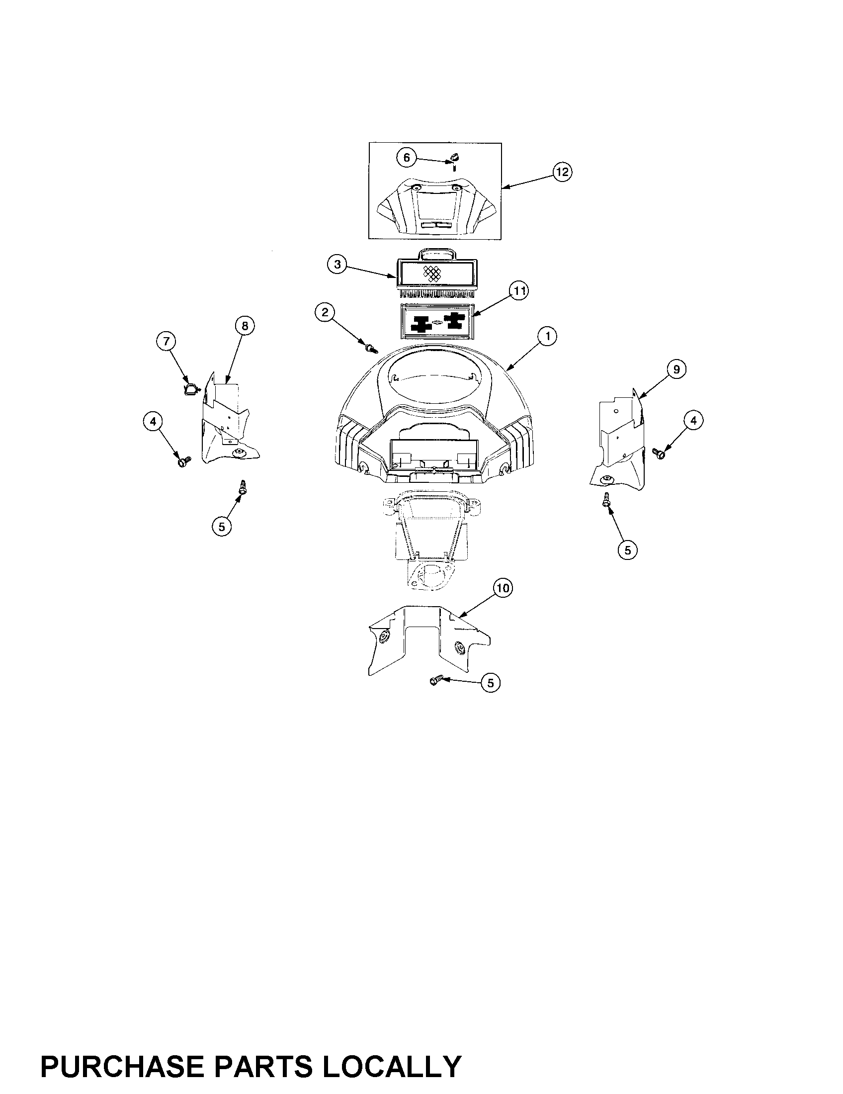 AIR FILTER/BLOWER HOUSING/AIR GUIDE