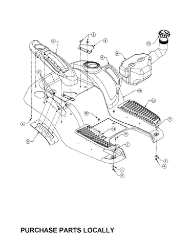 Fender/fuel tank
