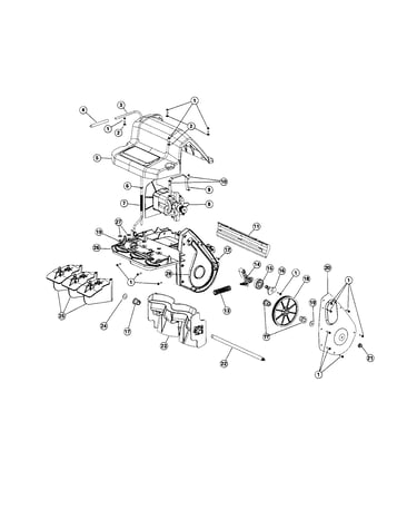 Motor/thrower parts
