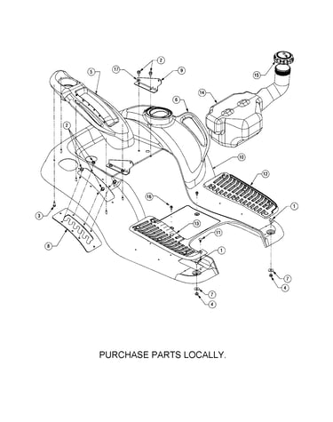 Fender/fuel tank