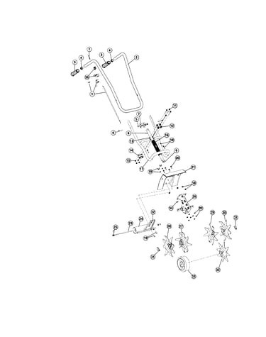 Cultivator/boom parts