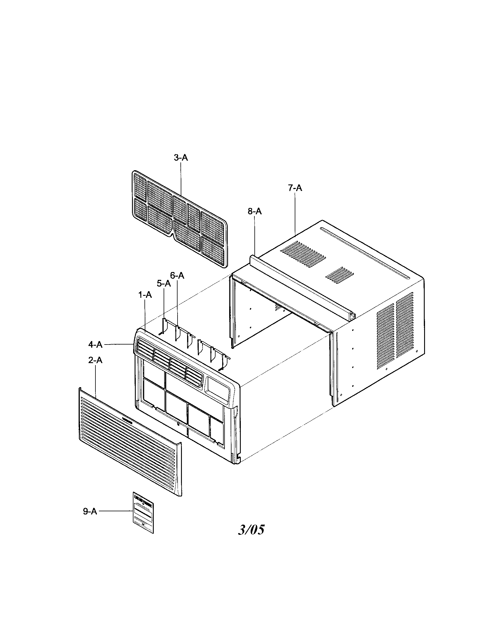 Cabinet/front grille assembly