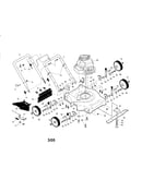 Engine/housing/handle/wheels