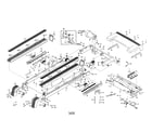 NordicTrack 831295091 walking belt/motor/belly pan diagram