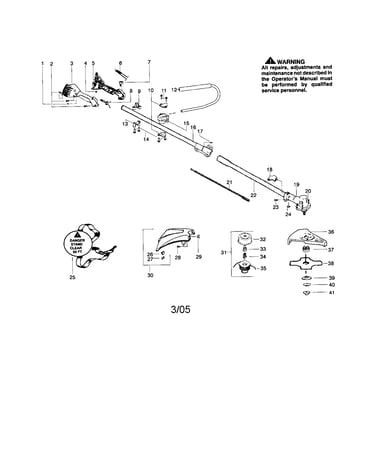 Shaft/shield/handle
