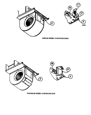Single/variable speed configuration