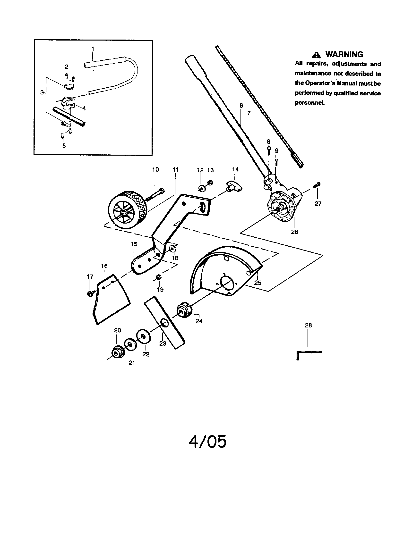 Covertible edger attachment