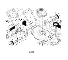 Craftsman 917389871 engine/housing/handle diagram