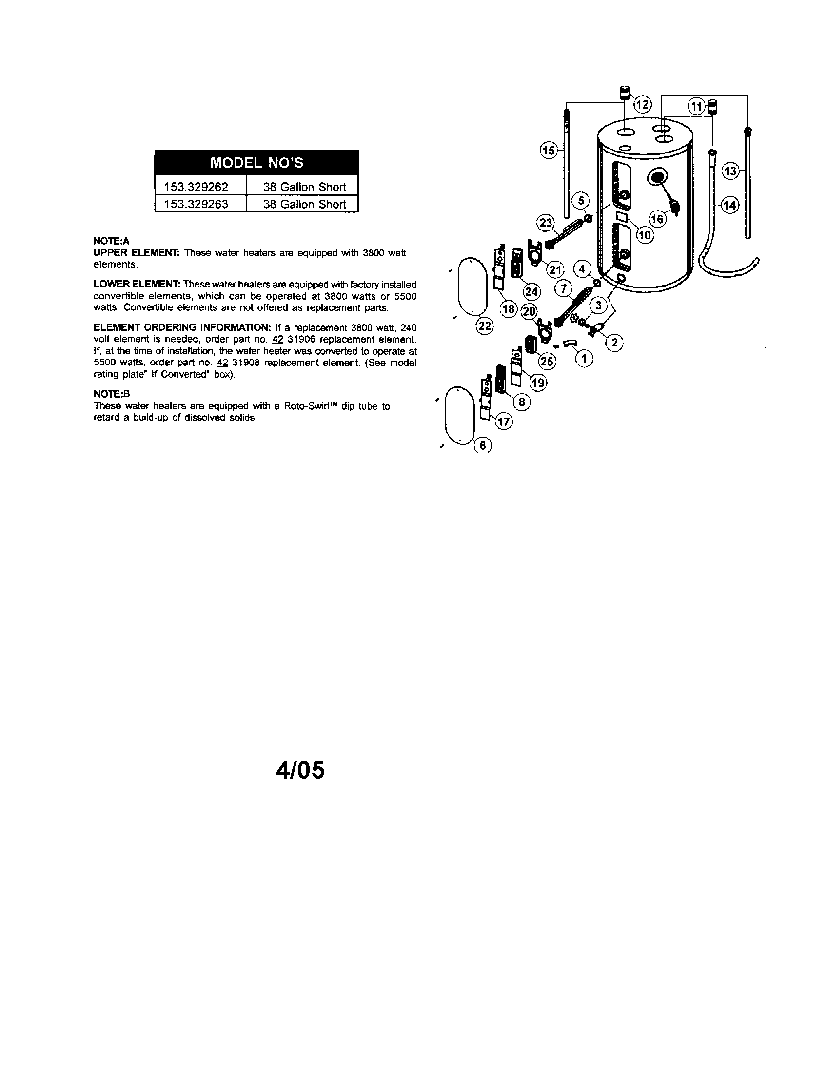 Electric water heater