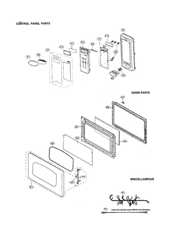 Control panel/door/miscellaneous