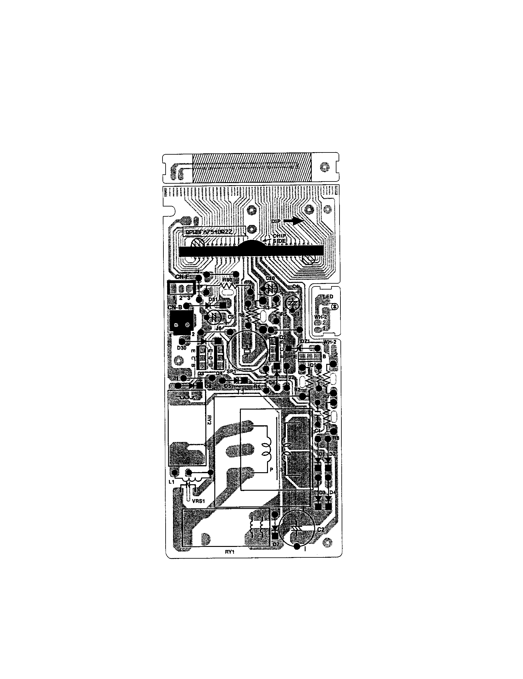 Printed wiring board of power unit