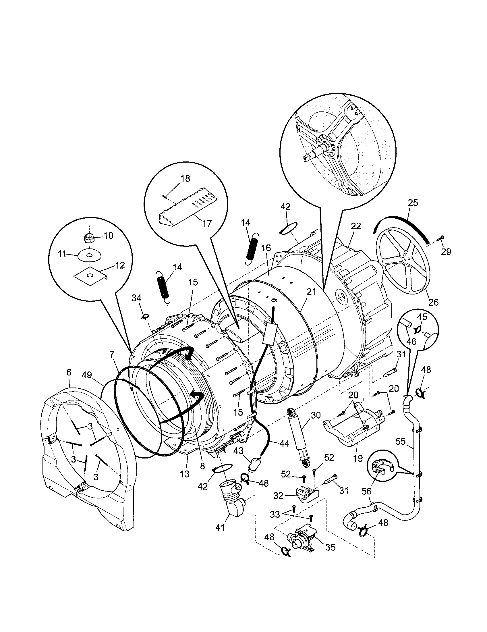 Motor/tub