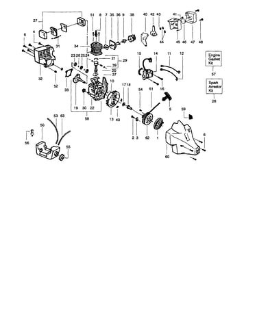Cylinder/crankshaft/crankcase