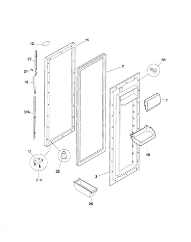 Refrigerator door