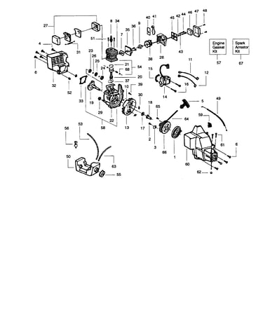 Cylinder/crankshaft/crankcase