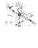 Cylinder/crankshaft/muffler