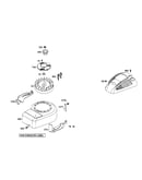 Housing-blower/flywheel