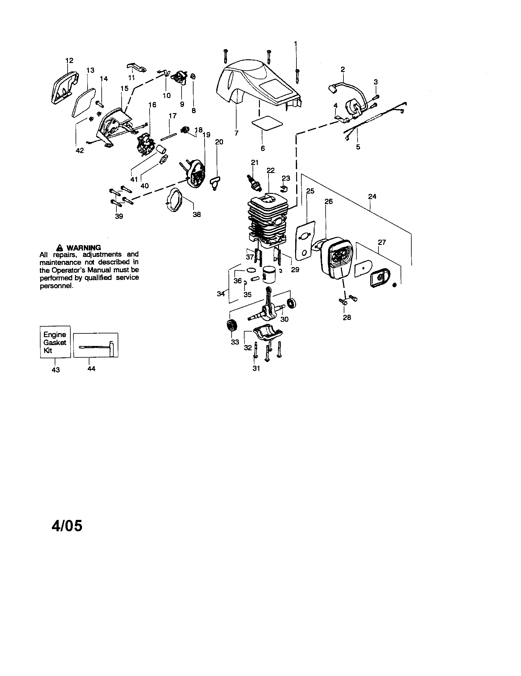 CYLINDER/CRANKSHAFT/CRANKCASE