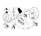 Husqvarna 5521BBC wheels/tires/gearcase diagram