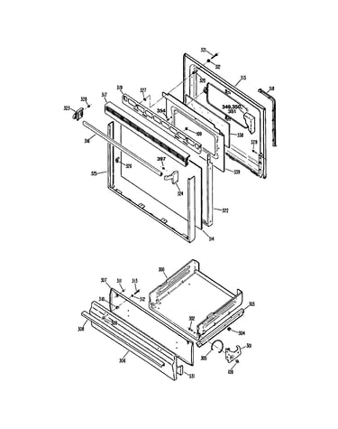 Door and drawer