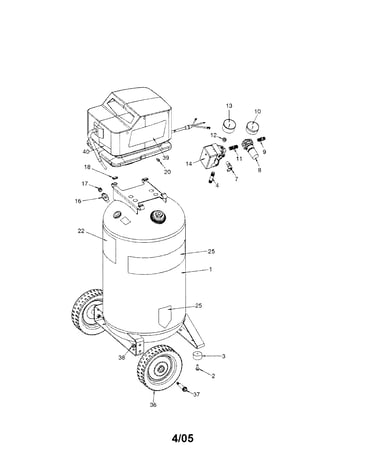 Air compressor assembly