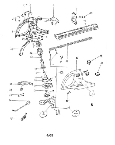 Hedge trimmer assembly