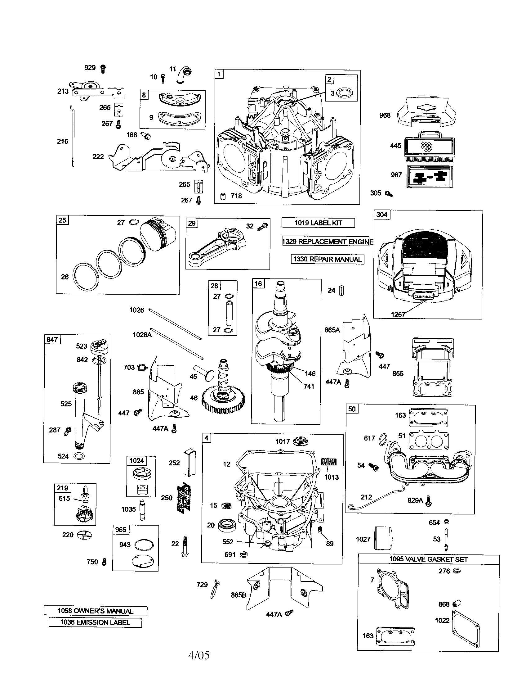 Cylinder/crankshaft