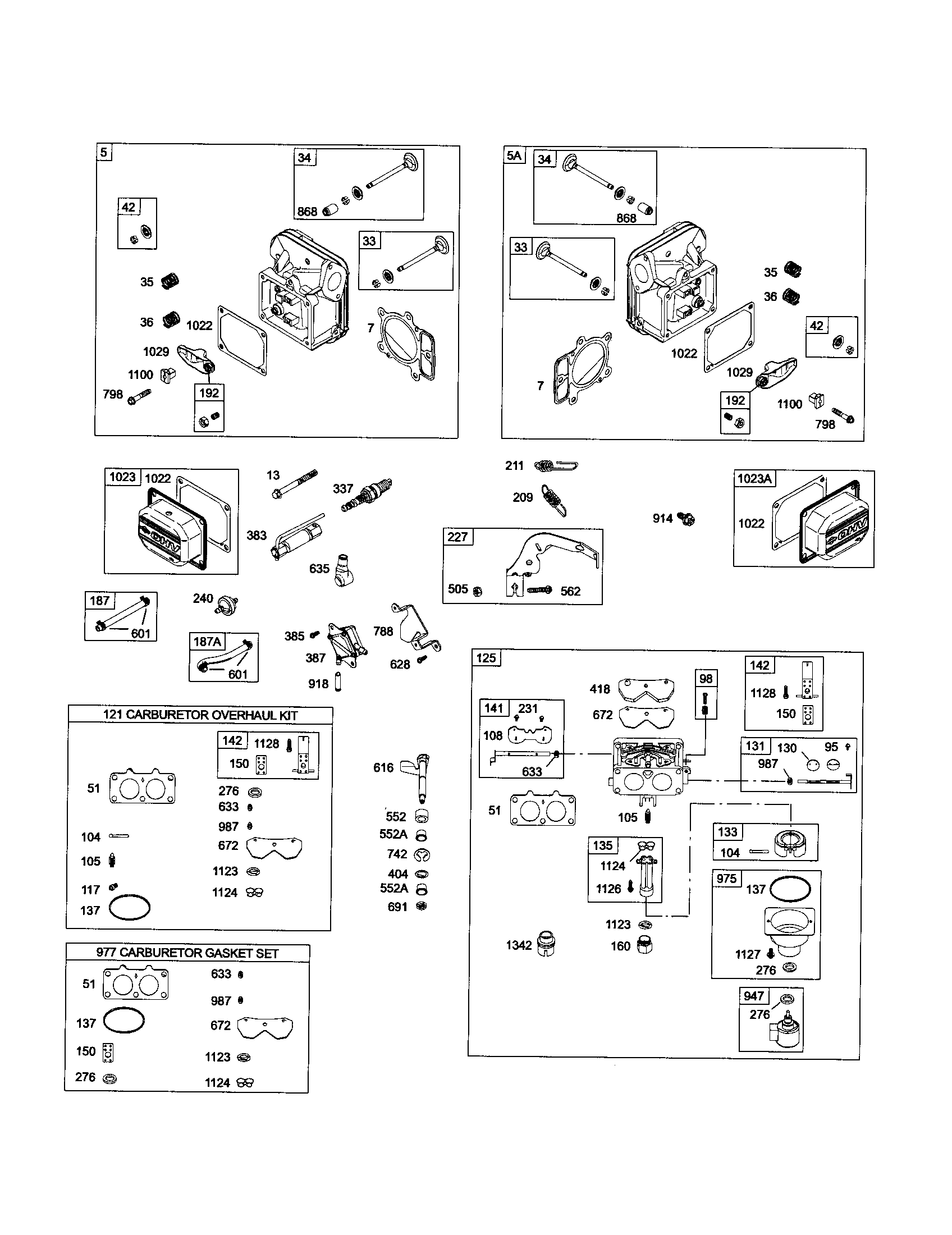 Carburetor/cylinder-head