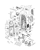 Dust compartment/motor