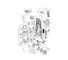 Kenmore 11636922500 dust compartment and motor diagram