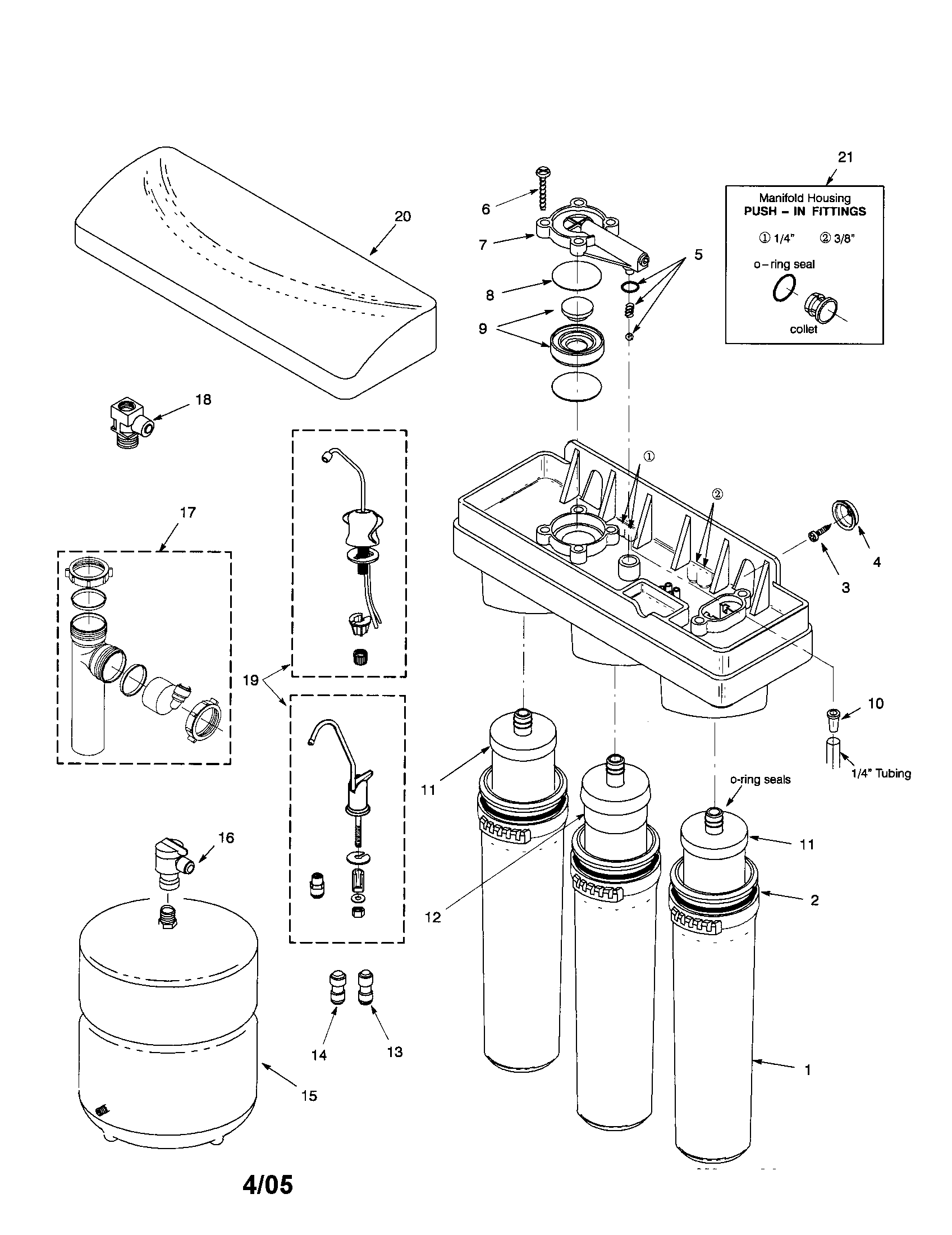 Reverse osmosis water system