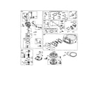 Briggs & Stratton 31P777-0337-E1 carburetor/housing-blower diagram