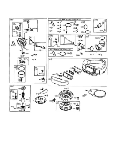 Carburetor/housing-blower
