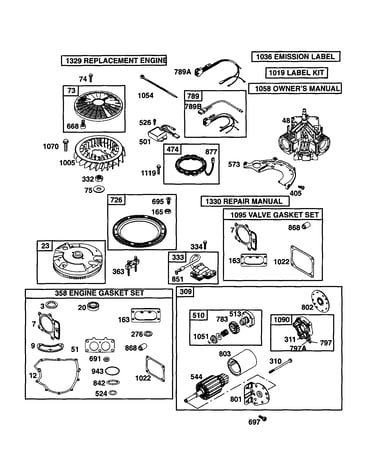 Short block/motor-starter