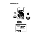 MTD 12A565I452 safety and decorative labels diagram