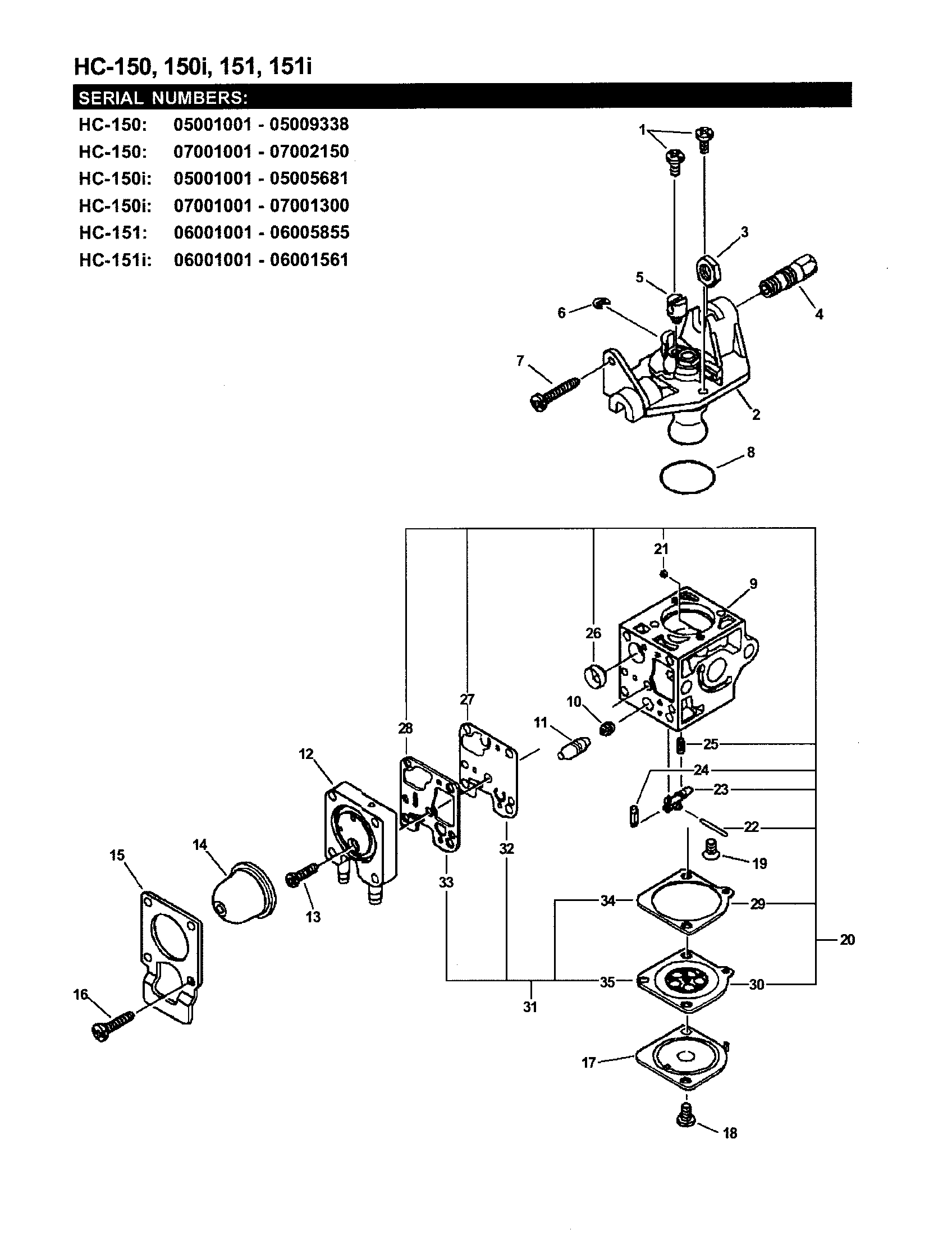 CARBURETOR - RB-K66B