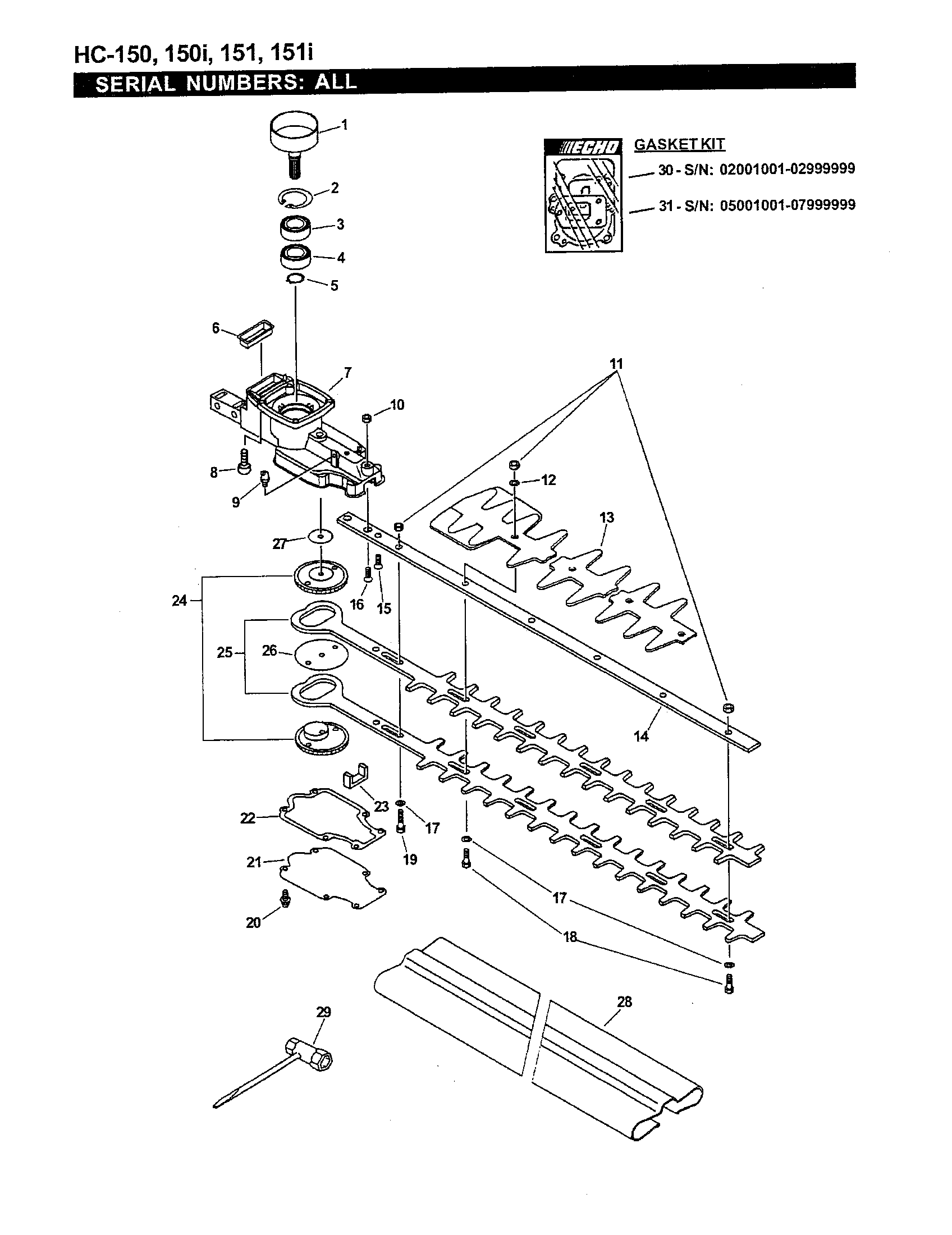 CUTTERS/GEARCASE/TOOLS