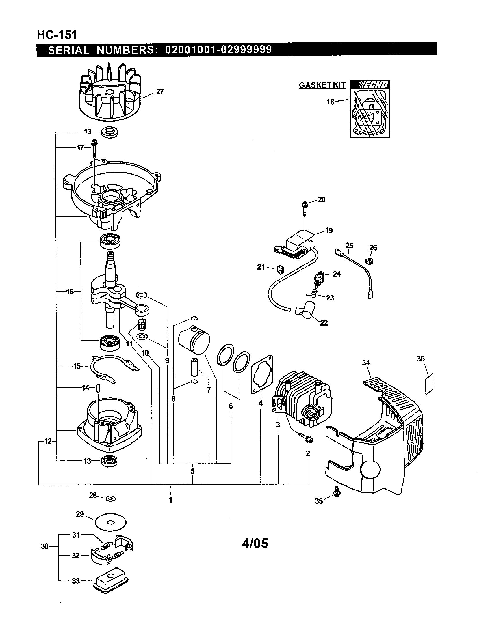 Engine/short block/ignition/clutch